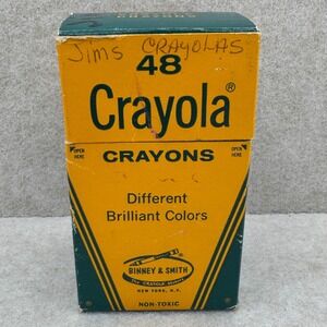 Vintage Crayola 43 / 48 Box Binney & Smith 1960s Mixed Colors Lot Retro